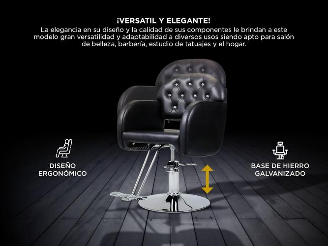 Silla de Peluquería Gadnic Hidráulica Giratoria 360 grados - 3