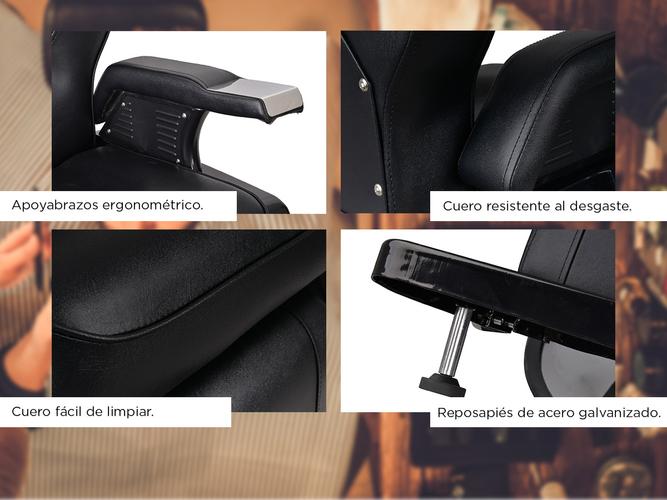 Sillon Barbero Hidráulico Peluquería Gadnic  - 2
