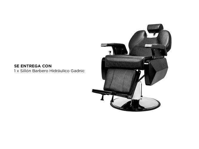 Sillon Barbero Hidráulico Peluquería Gadnic  - 6