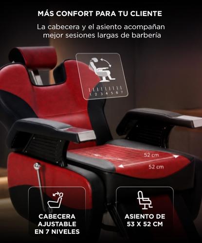  Sillón De Barbería Gadnic Hidráulico Reclinable 90 A 145 Grados Giratorio 360 Altura Regulable 97 A 110 Cm Hasta 150 Kg - 4