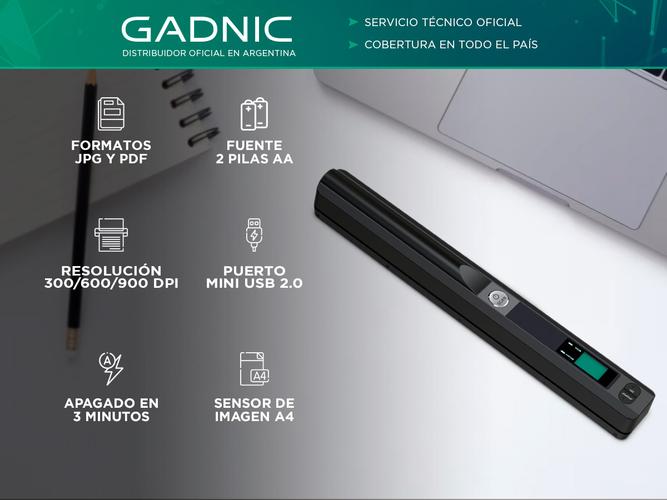 Scanner Portátil Gadnic Recargable De Mano - 1