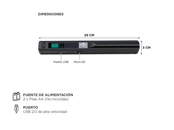 Scanner Portátil Gadnic Recargable De Mano - 4