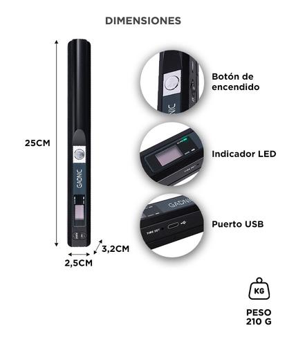 Scanner de Portatil Gadnic 900 DPI Recargable - 5