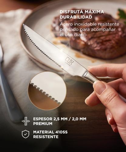 Juego de Cubiertos 24 Piezas Cuk by Gadnic Set Cocina Acero Inoxidable - 3