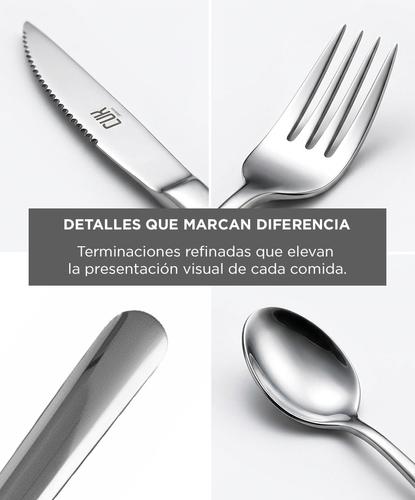 Juego de Cubiertos 24 Piezas Cuk by Gadnic Set Cocina Acero Inoxidable - 4