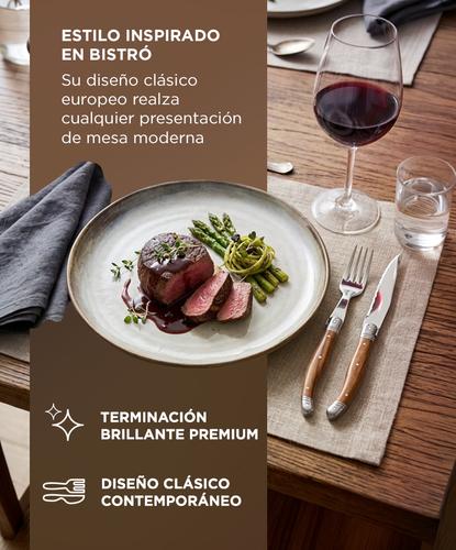 Set De Cubiertos Gadnic x12 Piezas Cuchillo Tenedor Filo Microdentado Asado - 3