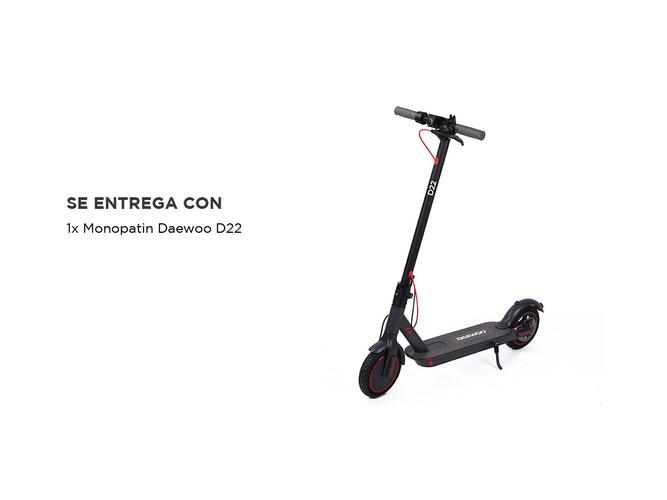 Monopatin eléctrico plegable Daewoo D22 25 km/h 350W  - 5