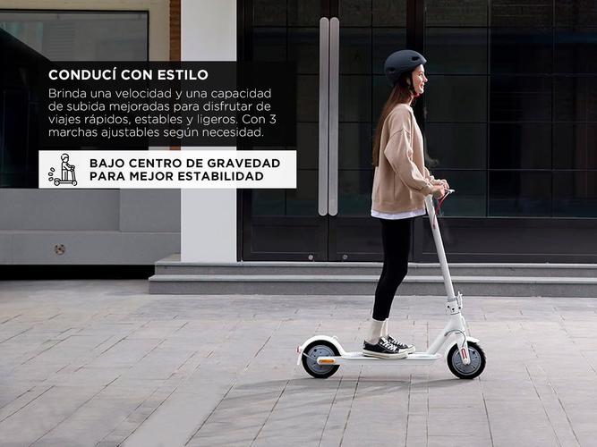 Monopatin Electrico Scooter Xiaomi Mi 3 Lite 300W BHR5389GL Blanco  - 2