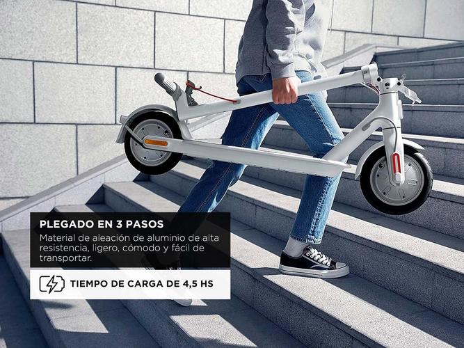 Monopatin Electrico Scooter Xiaomi Mi 3 Lite 300W BHR5389GL Blanco  - 3