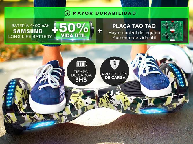 Patineta Eléctrica Gadnic Balance Bluetooth Hasta 120kg 20kmh Placa Tao Tao  Bolso - 4