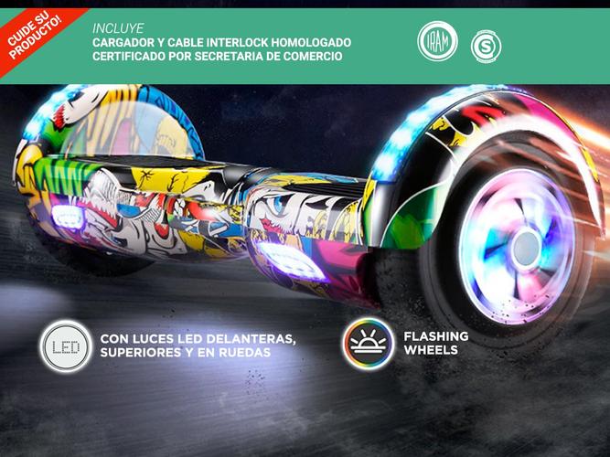 Patineta Eléctrica Gadnic Balance Bluetooth Hasta 120kg 20kmh Placa Tao Tao  Bolso - 5