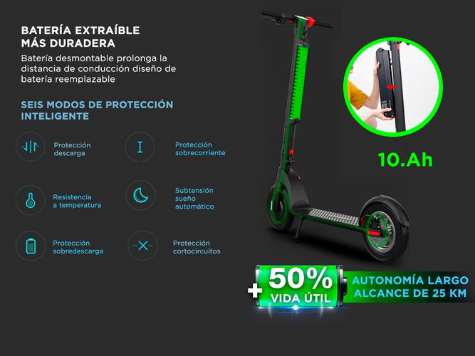 Monopatín Eléctrico Gadnic E-800 30km/h 400w Ruedas 10