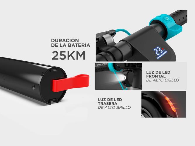 Bateria Monopatin Gadnic E-700 5Ah 25km Scooter - 3
