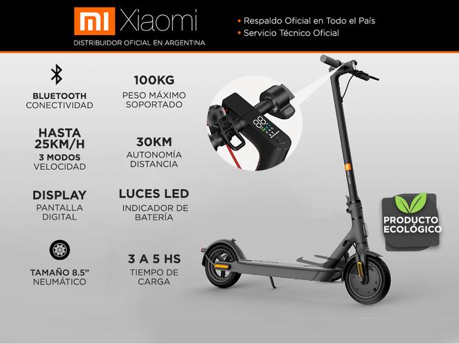 Monopatín Eléctrico Xiaomi 1S Bluetooth 25km/h 250w Ruedas 8,5