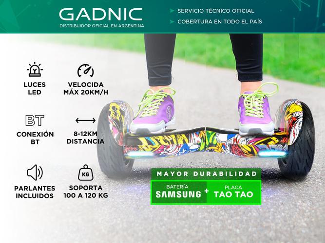 Patineta Eléctrica Movility Pro Gadnic 10 20Kmh Hasta 100 a 120kg Bluetooth Luz Led - 1
