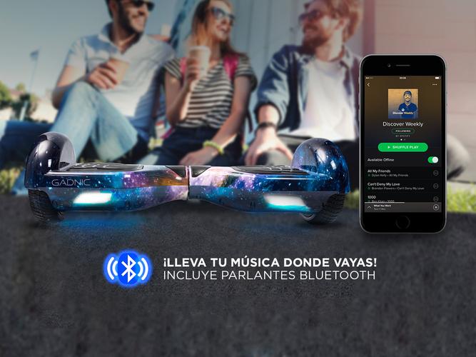Patineta Electrica Bluetooth Gadnic + Bolso  - 3