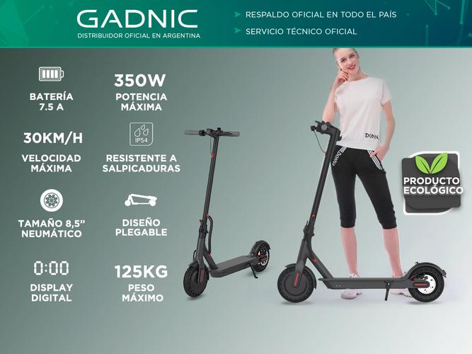 Monopatín Eléctrico Scooter Gadnic 350 W - 1