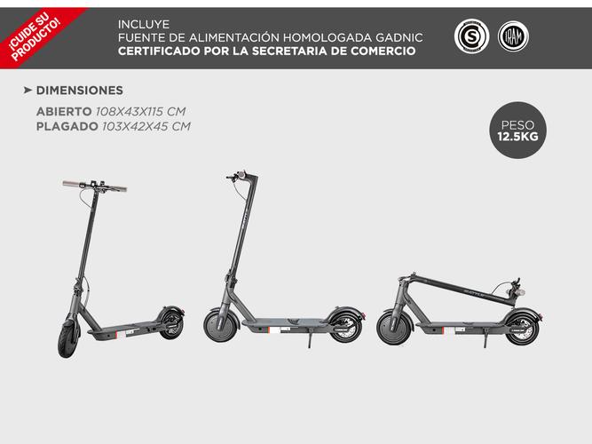 Monopatin Electrico Battle 25km 8.5 - 5
