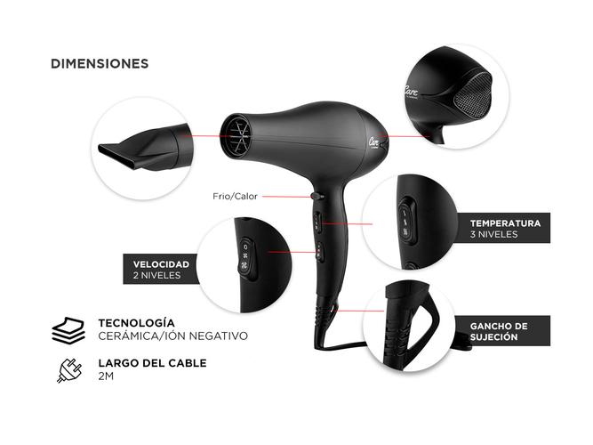 Secador de Pelo Care By Gadnic S2400 PRO - 4