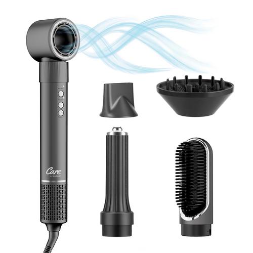 Cepillo Secador Care by Gadnic Con 5 Cabezales Intercambiables Ondas Rulos Lacio Volumen  - 0