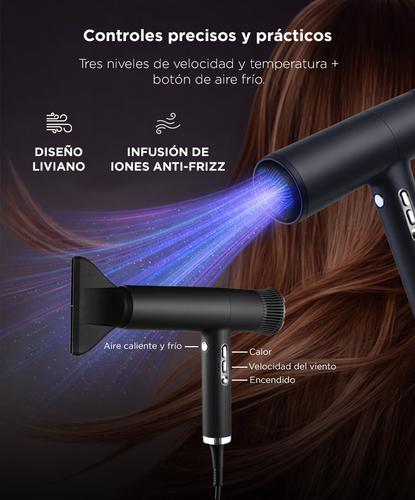 Secador de Pelo Profesional Ionico Gadnic Brushless 1600W 110000 RPM 3 Velocidades 3 Temperaturas Anti Frizz - 3