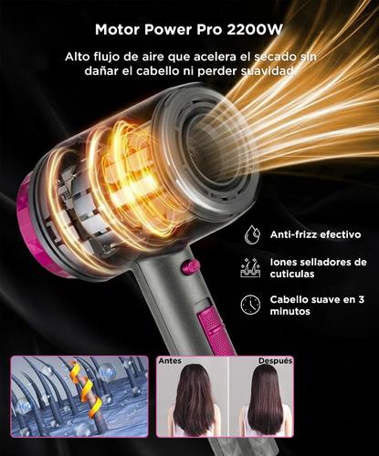 Secador de Pelo Iónico Compacto Power Pro Care by Gadnic 2200W Frio Calor Difusor Antifrizz - 2