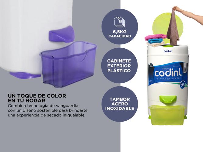 Secarropas centrífugo Codini innova IV61 6,5 kilos - 3