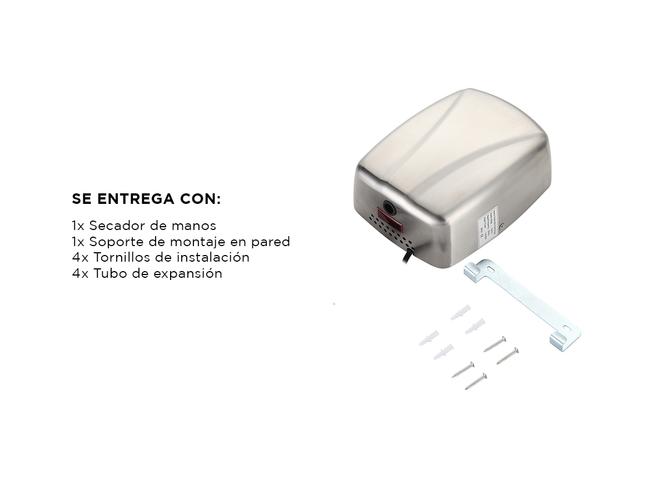 Secador de manos Gadnic de acero inoxidable y alta velocidad - 6