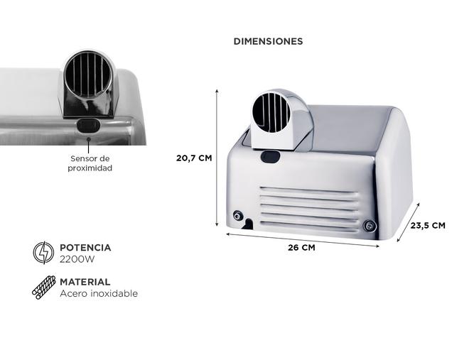 Secamanos Eléctrico Gadnic Automático por Aproximación - 5