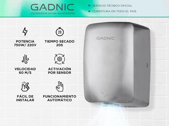 Secamanos Electrico Gadnic Con Sensor de Movimiento - 1