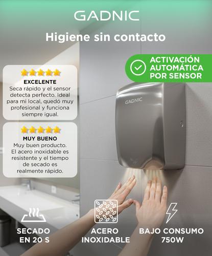 Secamanos Electrico Gadnic Con Sensor de Movimiento - 1