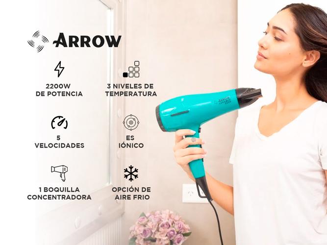 Secador De Pelo Ceramic 3200 Ionico Cool Green Arrow - 1