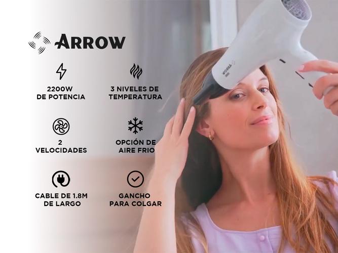 Secador de Pelo Ceramic Technology 2200w Blanco Arrow - 1