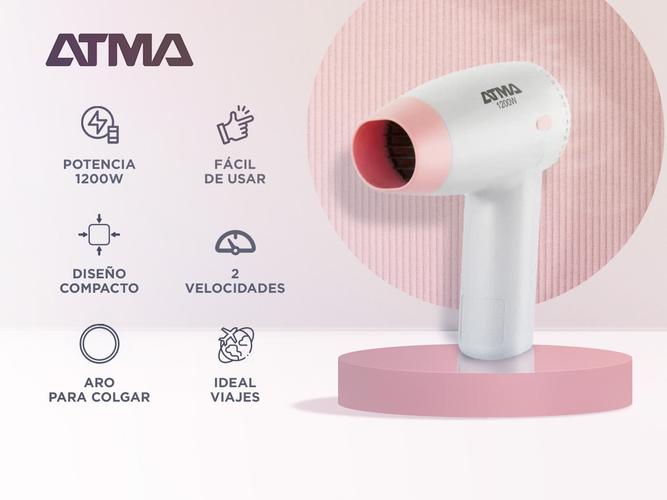 Secador de Pelo Atma 2 Velocidades 1200W SP8904NP - 1