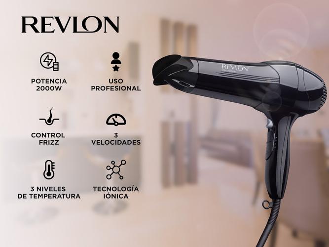 Secador De Pelo Revlon 2000W Control Frizz 3 vel Rvdr773la2a - 1