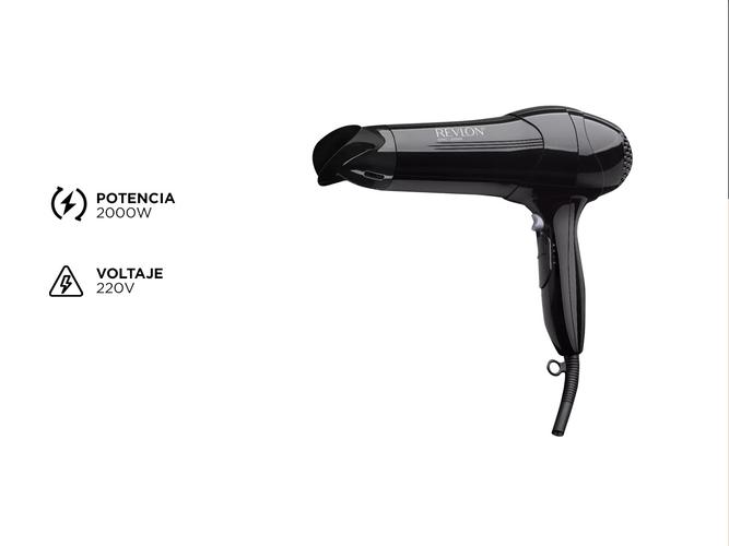 Secador De Pelo Revlon 2000W Control Frizz 3 vel Rvdr773la2a - 4