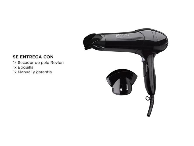 Secador De Pelo Revlon 2000W Control Frizz 3 vel Rvdr773la2a - 5