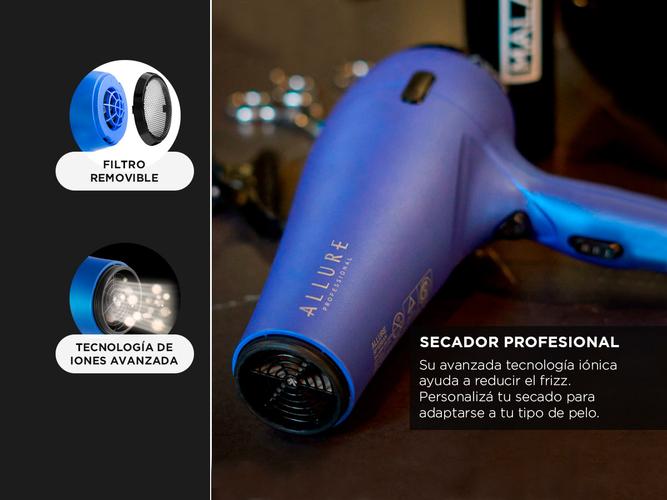 Secador de Pelo Allure Academy 1800W 3 Temperaturas 2 velocidades  - 2