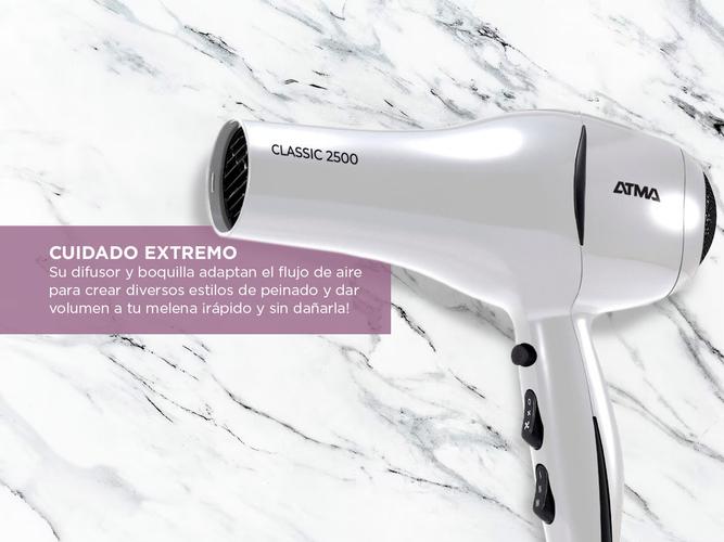 Set Secador + Planchita de Pelo Atma CK4015P - 3