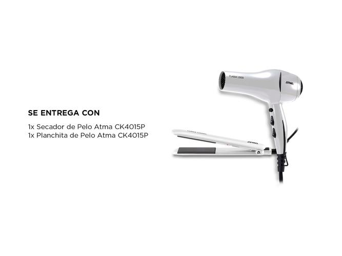 Set Secador + Planchita de Pelo Atma CK4015P - 5