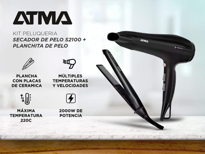 Kit Atma Secador de pelo + planchita de pelo CK4010N - 1