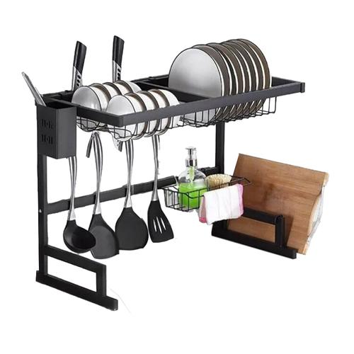 Seca Platos Acero Inoxidable Gadnic Escurridor Dos Niveles  - 0