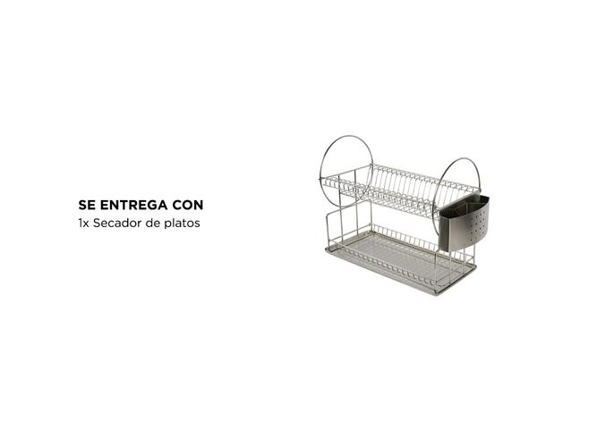 Secador de Platos Gadnic SEC08 Acero Inoxidable Moderno - 4