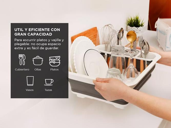Secaplatos de Silicona Gadnic Escurridor de Vajilla Plegable  Outlet - 2