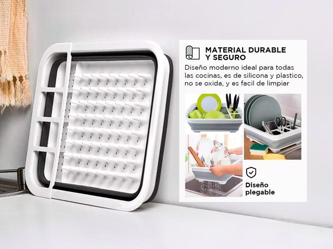 Secaplatos de Silicona Gadnic Escurridor de Vajilla Plegable  Outlet - 3