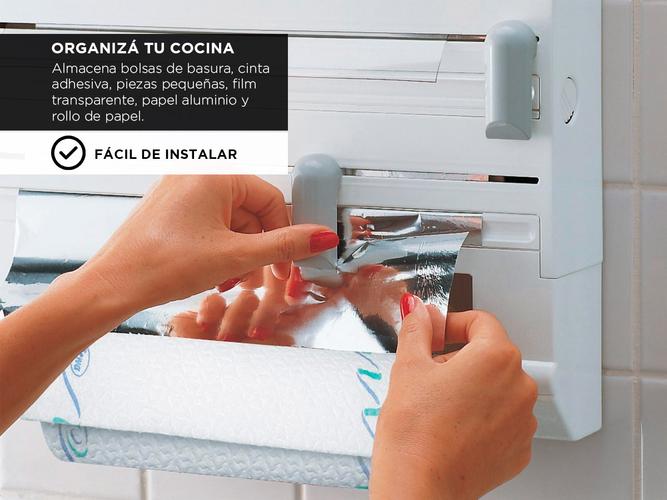 Portarrollo de Cocina y Papel Aluminio Gadnic Multifunción 6 en 1 - 2
