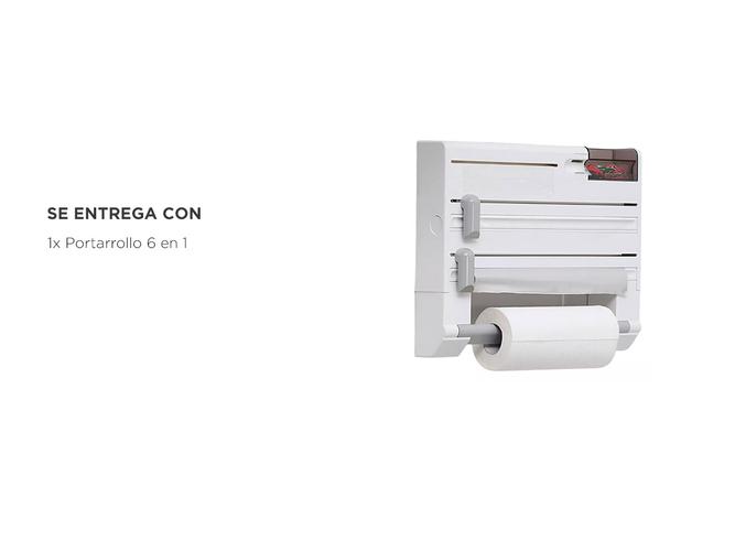 Portarrollo de Cocina y Papel Aluminio Gadnic Multifunción 6 en 1 - 4