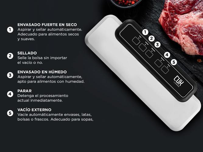Envasadora Al Vacio Gadnic Neptuno Conservadora De Alimentos Tactil Usado - 4