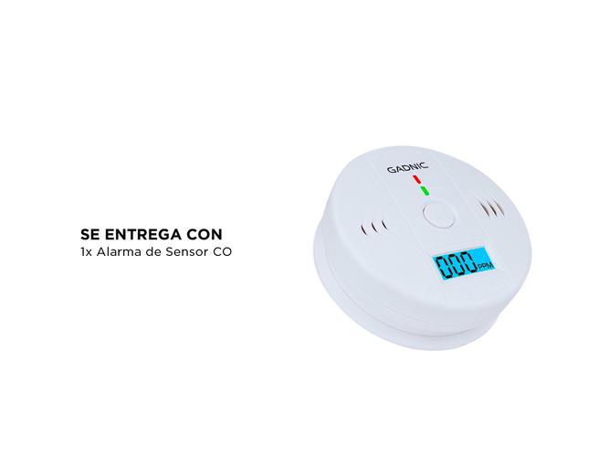 Sensor de Alarma Detector de Monóxido de Carbono Gadnic SMC2 - 5