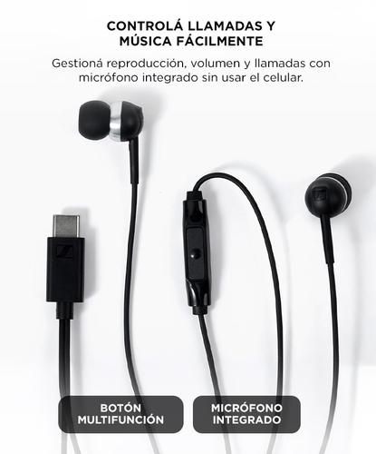 Auriculares Intrauditivos Sennheiser CX80U Cable USB-C Con Control Remoto Micrófono Integrado - 4